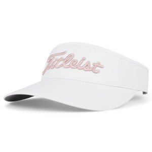 Titleist Ladies Sundrop Visor - White/Soft Pink