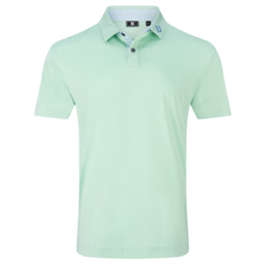 Footjoy Golf: FootJoy Heather Lisle Polo - Pistachio/Lattice