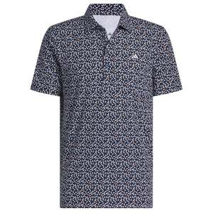 Golf Polos: Adidas Ultimate365+Soft Print Polo Shirt - Navy