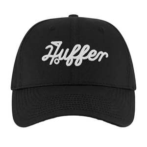 Golf Hats: Huffer Golf Cap - Par 97 - Black