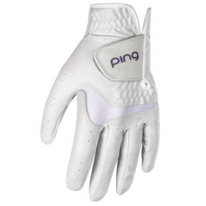 Golf Gloves: PING Ladies Sport Glove - White/Purple