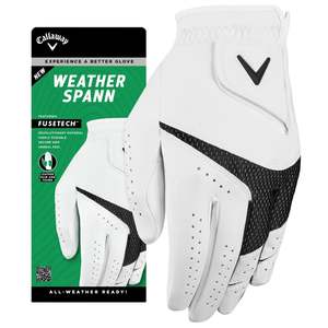 Golf Gloves: Callaway Weather Spann Golf Glove - Ladies