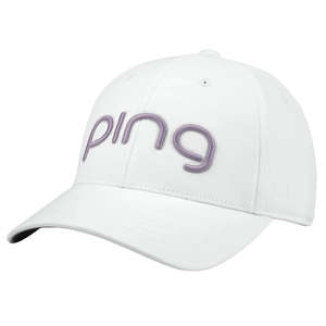 PING Ladies TRI-I Cap - White/Lilac