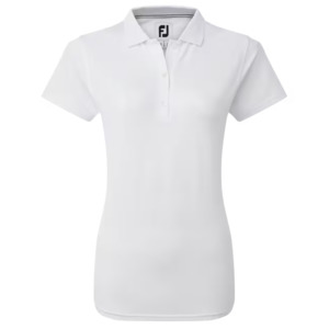 Footjoy Golf: FootJoy Ladies Stretch Pique Polo - White
