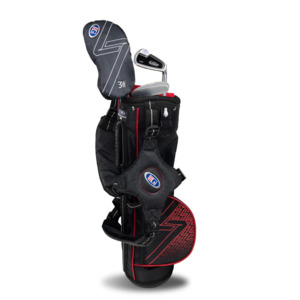 Juniors: US Kids UL7-39 3 Club Stand Set - Black/Red