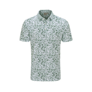 Ping Men`s Gilmore Polo - White/Gorse Green Multi