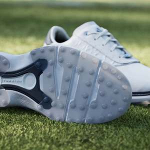 Adidas MC70 Spikeless Golf Shoe - Cloud White/ Collegiate Navy/ Halo Silver