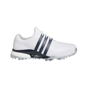 Adidas Men's Tour360 '24 Wide Golf Shoes - White/Navy/Silver