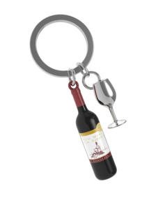 Red Wine - Keychain