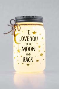 Christmas: Moon & Back Sparkle Jar