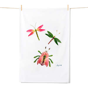 Bug & Dragonflies Tea Towel