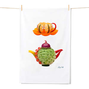 Tea Towels: Teapot & Cup Tea Towel
