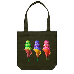 Tote Bags: Peony Ice Creams Tote Bag