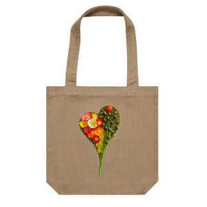 Poppy Heart Tote Bag