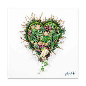 Fine Art Prints: Succulent Heart Fine Art Print