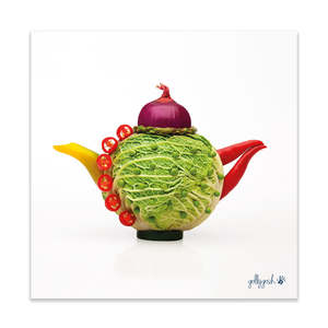 Fine Art Prints: Cabbage Teapot Fine Art Print