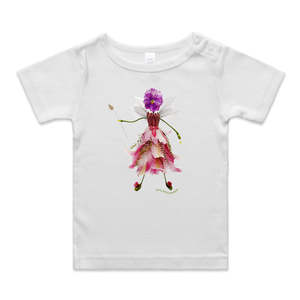 Organic Infant Wee Tees: Flower Fairy Infant Wee Tee