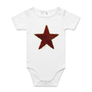 Pohutukawa Star Infant Babygrow