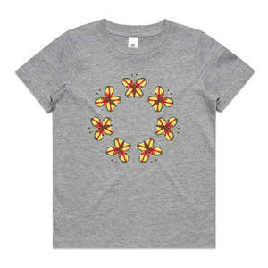 Kids Cotton Tee Shirts: Parrot Butterflies Kids Tee Shirt