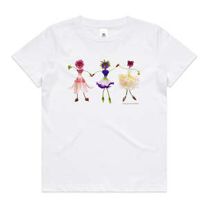 Kids Cotton Tee Shirts: Dancing Girls Kids Tee Shirt