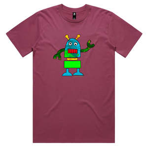 Mens Cotton Tee Shirts: Robot Men's Tee Shirt