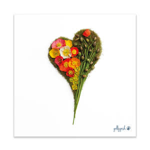 Christmas Fine Art Prints: Poppy Heart Fine Art Print