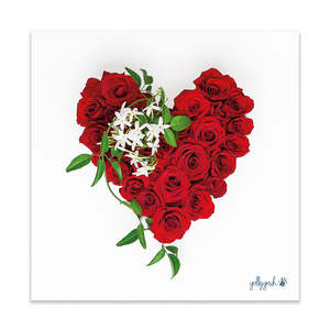 Red Rose Heart Fine Art Print