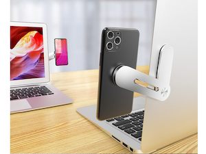 Computer: Laptop Side Mount Phone Holder Stand