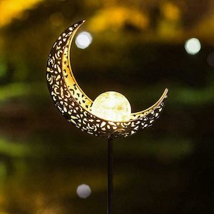 Gift Basket: Moon Garden Flame Landscape Decorative Lamp Led Solar