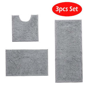 3pcs Bathroom Rug Sets Bath Toliet Mats