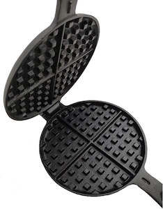 Kitchen: Cast Iron Waffle Maker Grill Pan 2028815