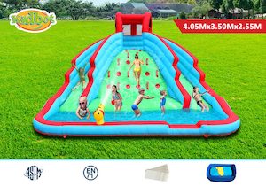 Sports: Inflatable Water Slide Water Park Jumping Castle Bouncer House Splash Pool Toy