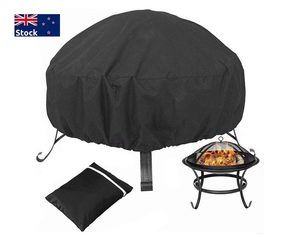 Home Living: Fire Pit Cover Round BBQ Pit Cover Waterproof