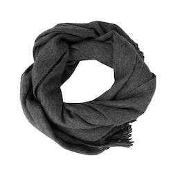 New Season Scarves: CHARCOAL chunky wool scarf