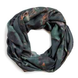 New Season Scarves: CACTUS FLOWERS oversized wool scarf