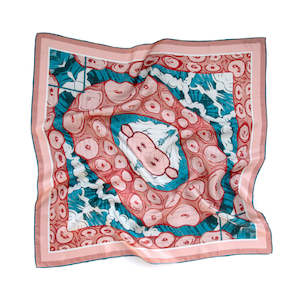 silk neckerchief: WILLIAMSBURG STUDY silk neckerchief