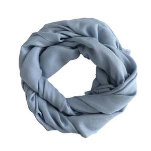 All: STORMY BLUE - plain wool scarf