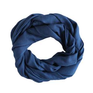 All: NAVY - plain wool scarf