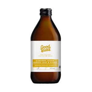 375ml A-Series: Gisborne Lemon Manuka Leaf & Ginger Kombucha 375mL 12-Pack