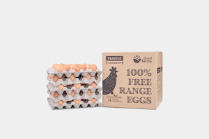 Products: Jumbo Free Range Eggs Box (75 Eggs) GoodFarms