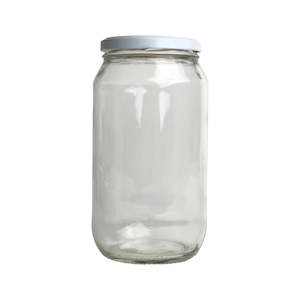 New: White Lid Jar - 1L