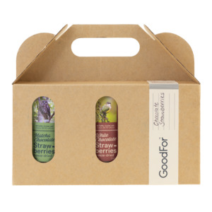 Three Chocolate Strawberry Jar Box - Regular