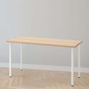 IKEA LAGKAPTEN / ADILS Desk, 140x60 cm, oak/white