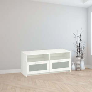 Tv Benches: IKEA BRIMNES TV bench, white, 120x41x53 cm