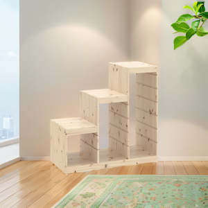 Childrens Storage: IKEA TROFAST frame, light white stained pine, 94x44x91 cm