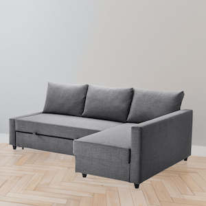 Daybeds: IKEA FRIHETEN Corner sofa-bed with storage, dark grey