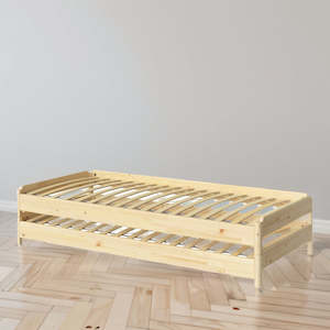 Daybeds: IKEA UTAKER Stackable bed frame, pine, 80x200 cm
