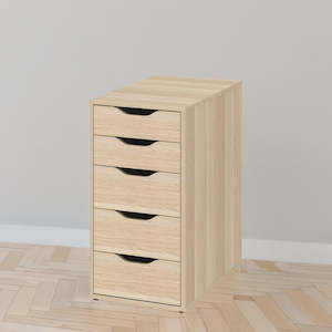 IKEA ALEX Drawer unit, oak effect, 36x70 cm (Sample Clearance)