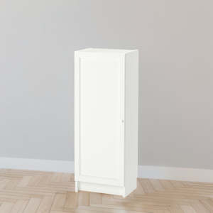 Billy Bookcases: IKEA BILLY Bookcase with door, white, 40x30x106 cm