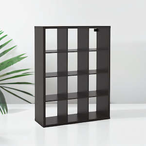Kallax Shelving: IKEA KALLAX Shelving unit 4x3, black-brown, 112x147 cm